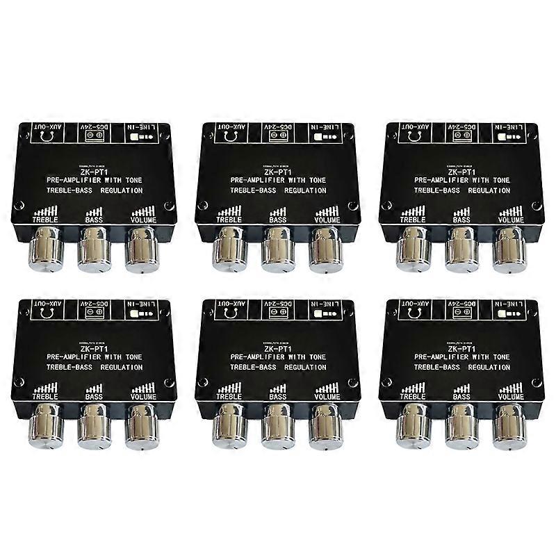6X Bluetooth 5.0 Decoder Board Dual Channel Stereo Low Noise High and Low Tone Pre-Module Amplifier