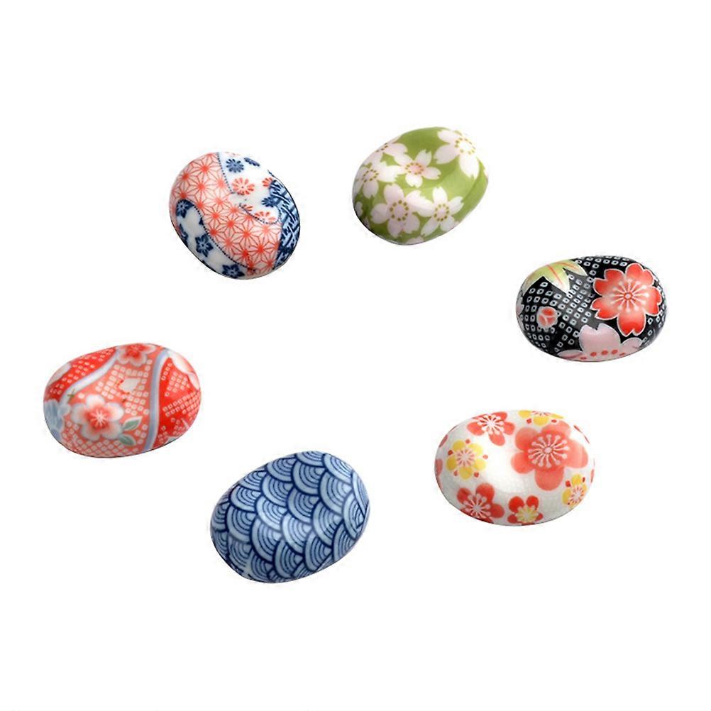 Chopsticks Rest Rack For Party and Home Decor Assorted Color Dust Prevention 6 Pcs