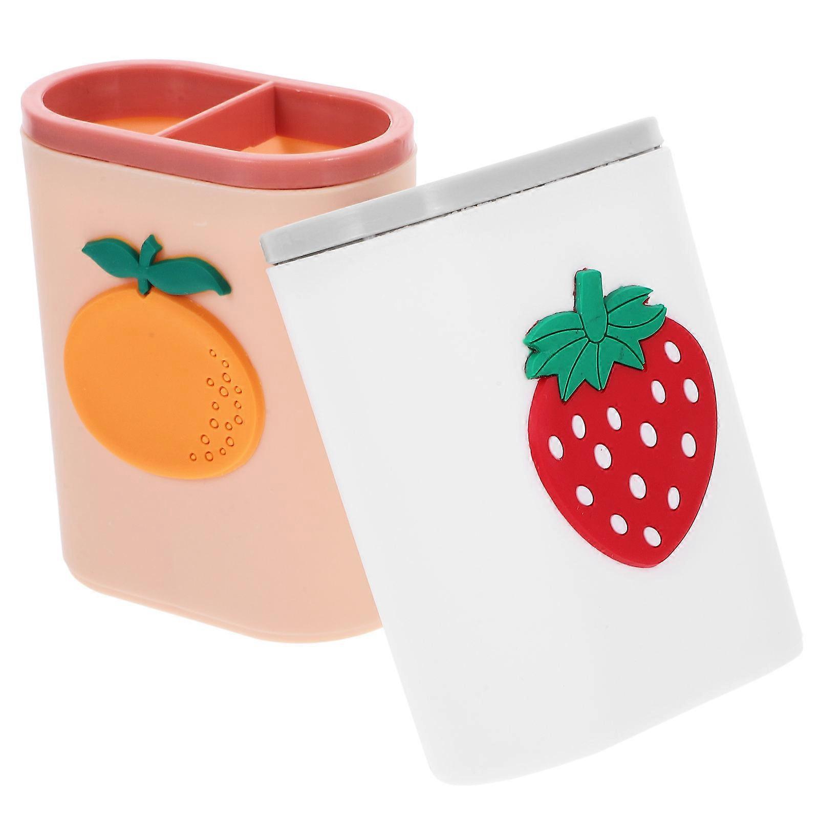 حامل القلم سطح المكتب حامل القلم لتخزين المكتب المنزلي PP المواد مكتب القلم حامل 10.50X8.50X4.00CM 2 قطعة