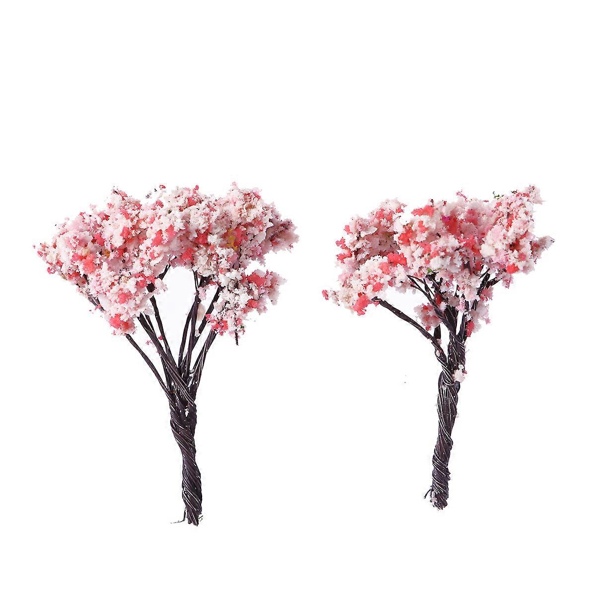 10PCS Artificial for Decoration Use Cute Mini Plastic Landscape Trees with Fine