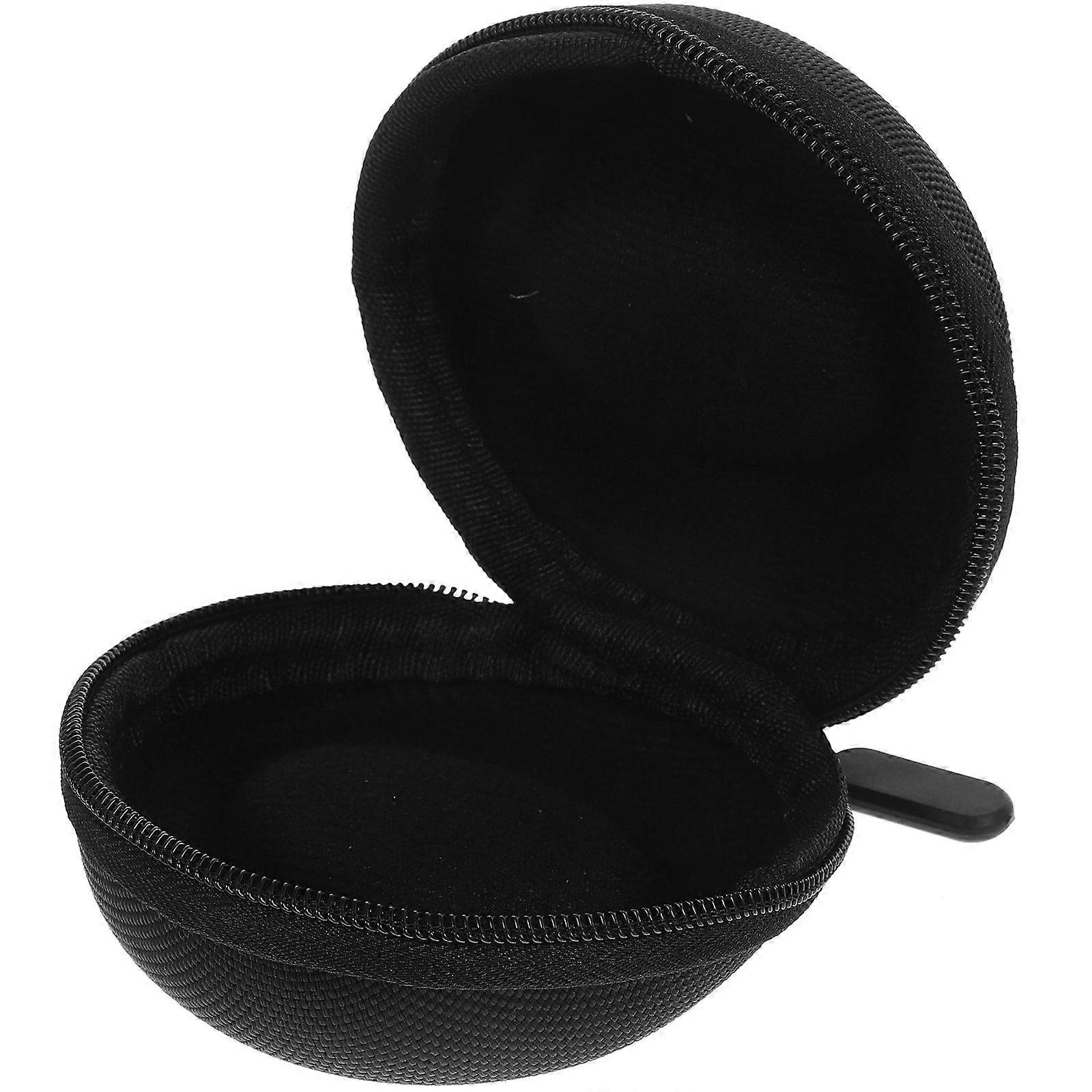 Portable Watch Case with Detachable Sponges for Large and Small Watches Made of Highend Nylon EVA and Fleece Black
