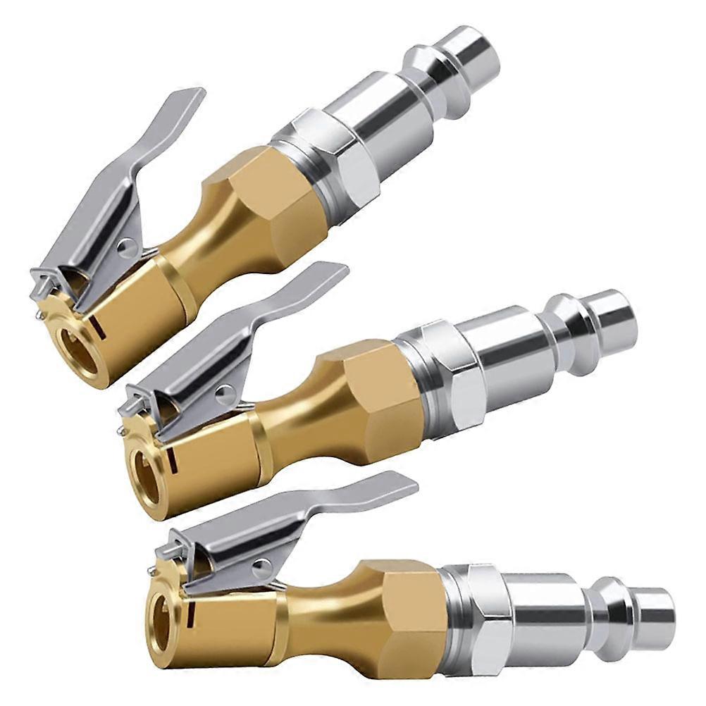 Closed Air Chuck Inflatable Devices Quick Release Tire Chuck 3.1×0.7×0.7in Inflation 3Pcs
