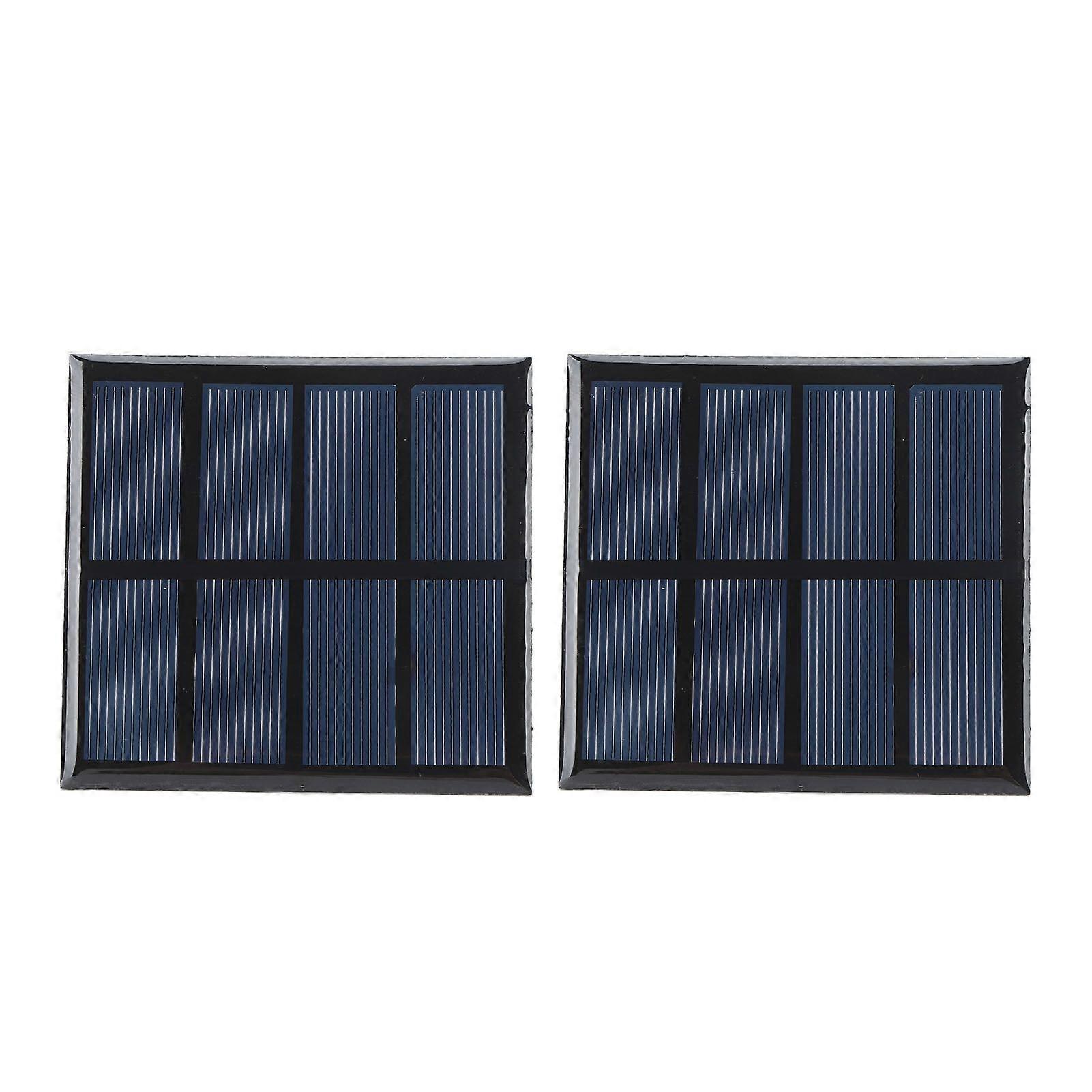 2pcs 0.9W 2V Solar Panel Professional High Efficiency Polysilicon Solar Panel for Emergency Lights Advertising Lights