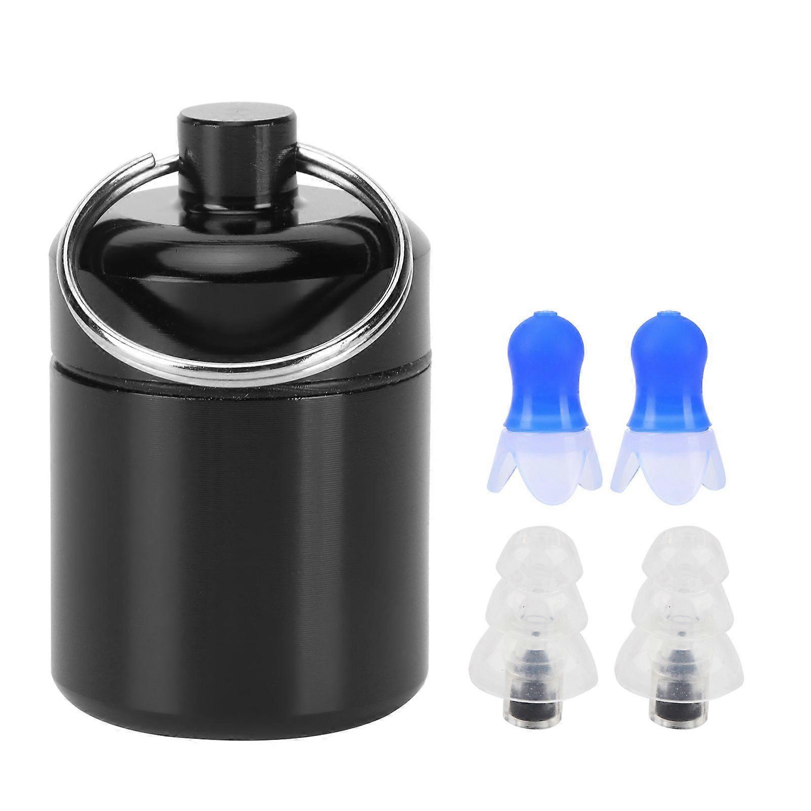 Waterproof Ear Plugs with Filter Noise Reduction Reusable Earplug Protector for SwimmingBlue Flying Earplug