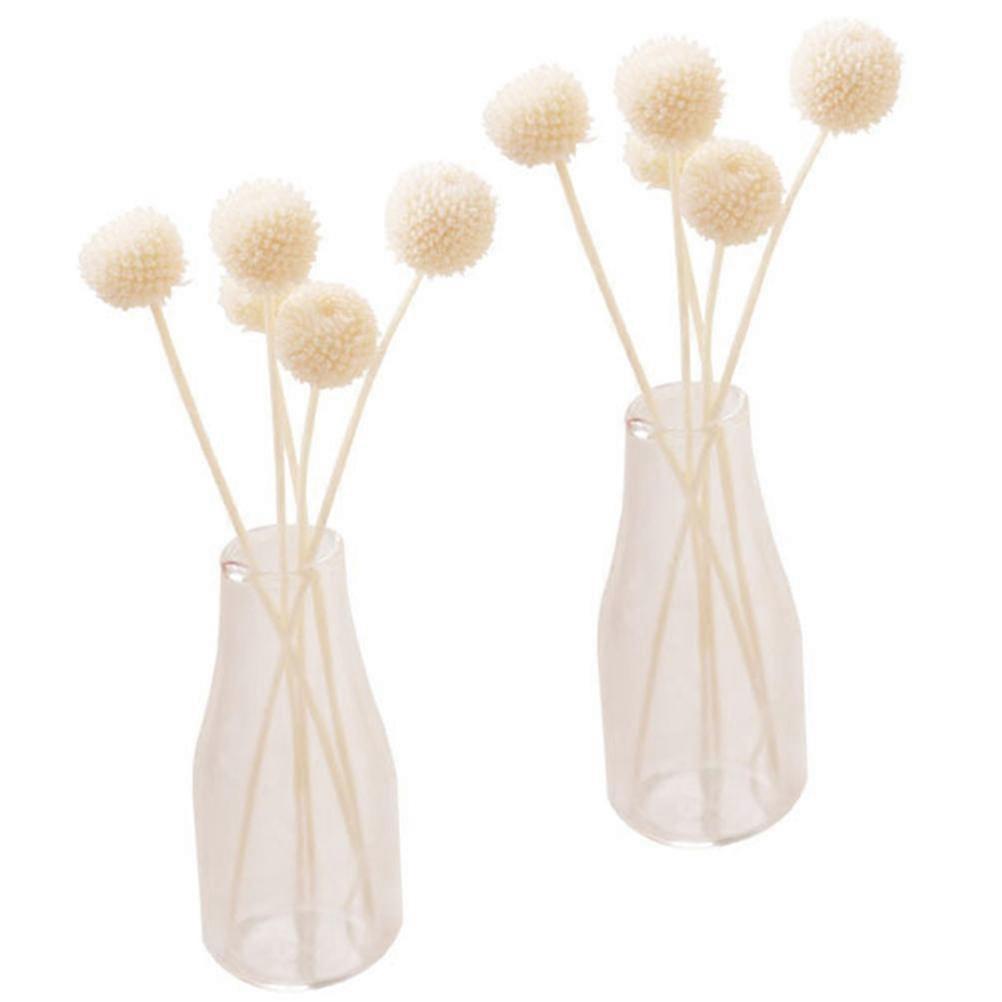 Artificial Flowers In Mini Vase Flowers For Decoration Miniature Collection Japanese Style Decorative Accessory 2 Set