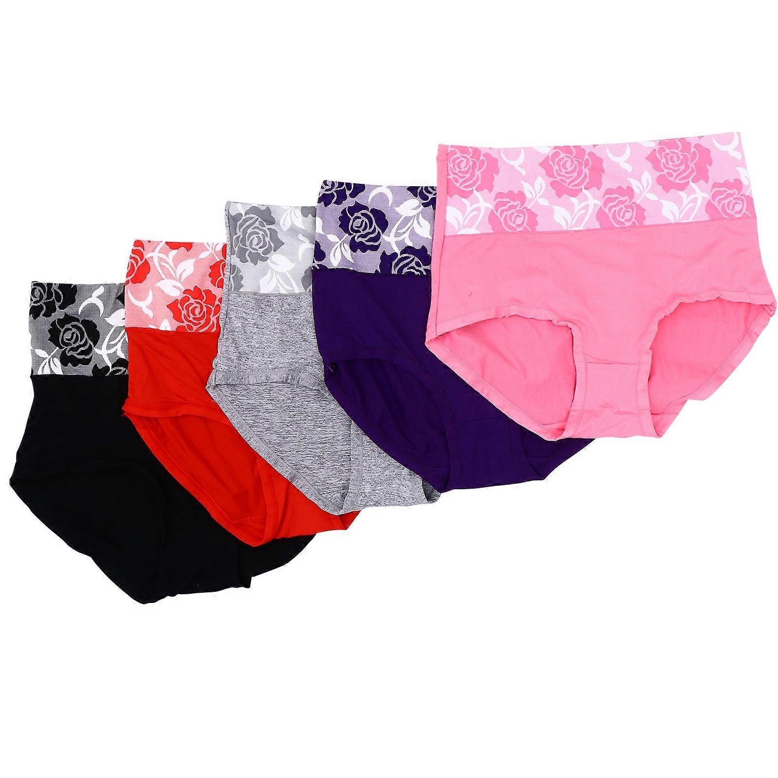 Comfortable High Waist Underwear For Women Focusing On Hourglass Figure During 5Pcs