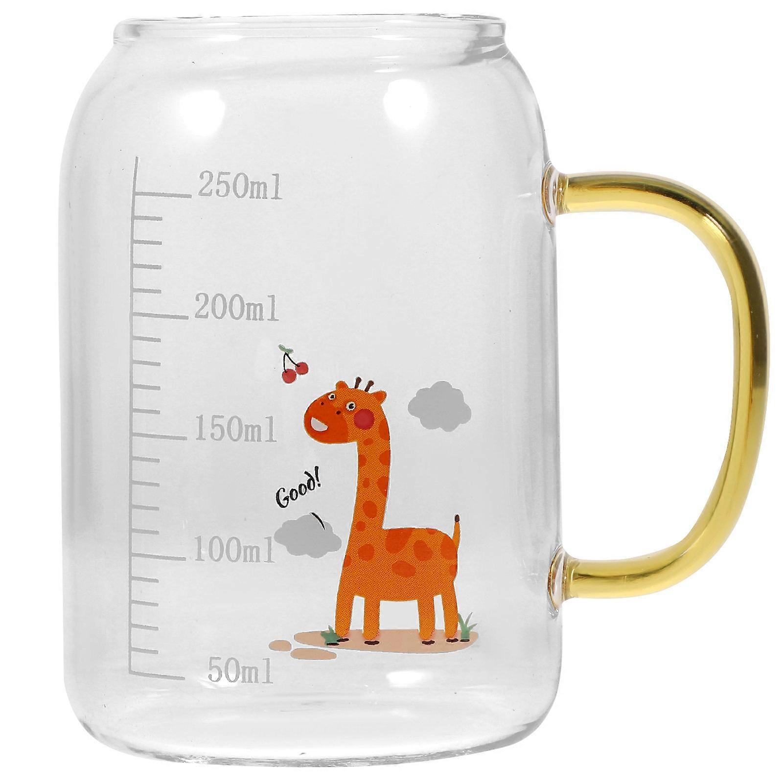 a polished product description based on your input:

 

**Heatproof Borosilicate Glass Cup with Yellow Handle – Portable Milk & Water Cup with