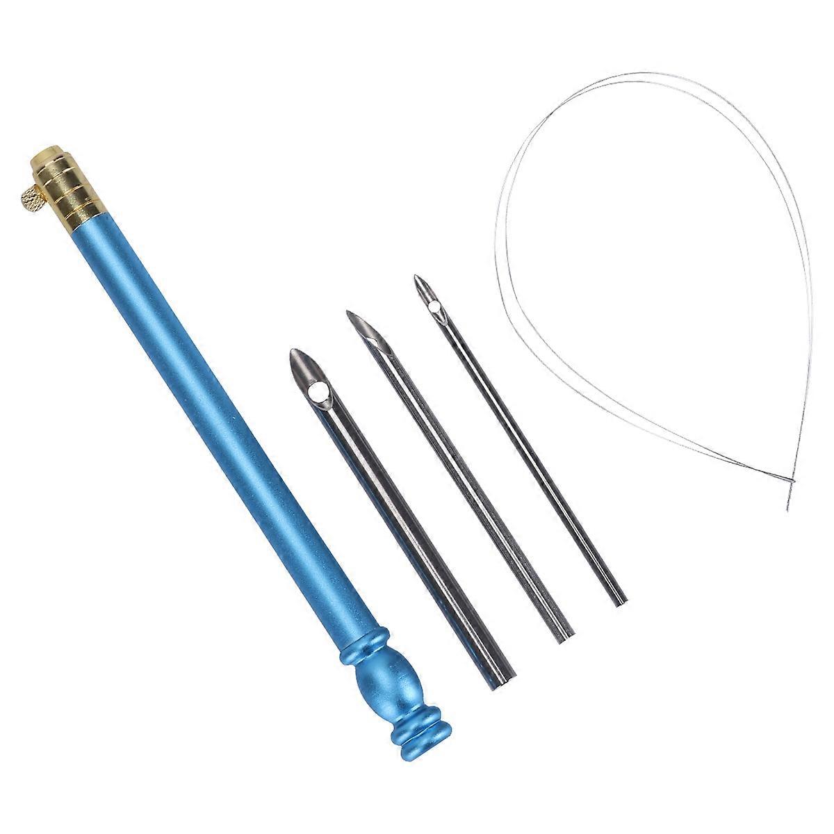 Cylindrical Punch Needle Tools For Sewing Enthusiasts With Adjustable Thread Passing Function 5Pcs Kit