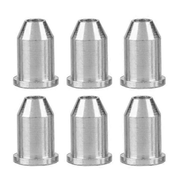 Metallic Electric Guitar String Guide with Screws Set Musical Instrument Part (Silver)