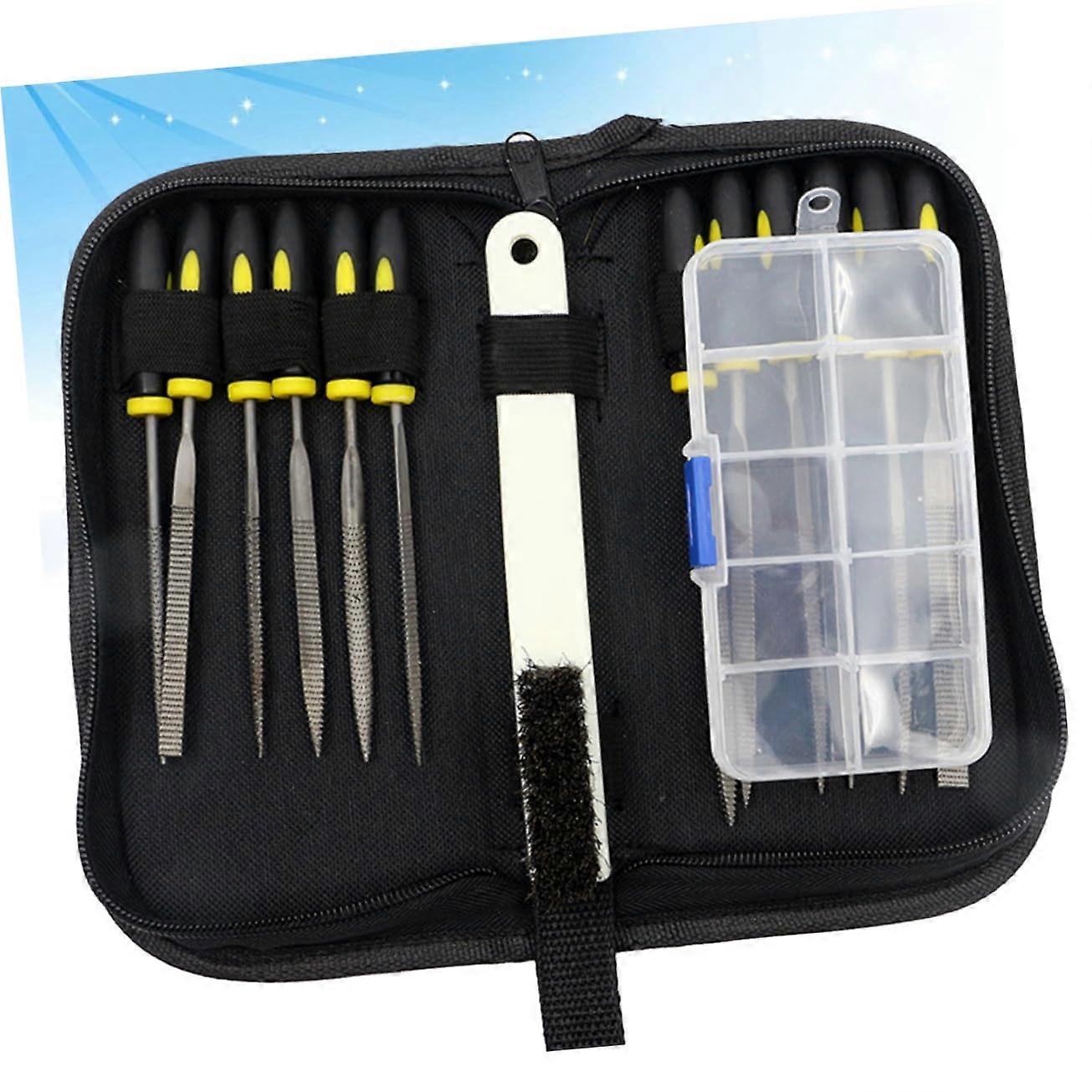15-Piece Wood Rasp Tool Set, Sharp Rasps for Precise Carving, Ergonomic Handle, Durable for Wood and Leatherworking