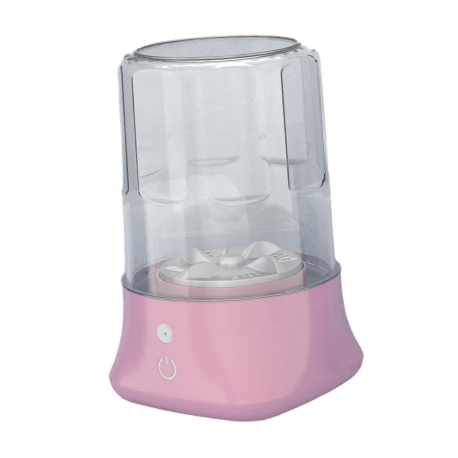 Compact Washing Machine Small Laundry 1 L Capacity USB Rechargeable Travel And Home Use Pink