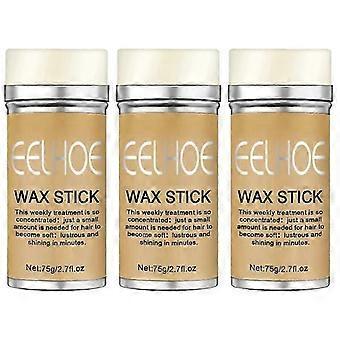 2025 3Pcs Haarwachs Stick, Styling Wachs für glatte Perücken, Slick Stick für Haar nicht fettende Styling Haar Pomade Stick für Flyaways Edge Frizz Haar
