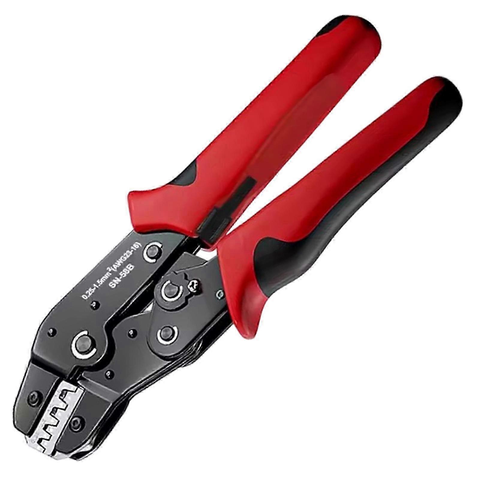Ratchet Wire Crimper Plier U-Shaped-Ratchet Terminal Crimper for Pre-insulated Terminal