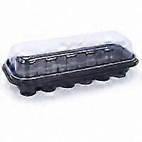 Beginner-friendly seedling tray with 12 nutrient-rich soil blocks for gardening and plant propagation