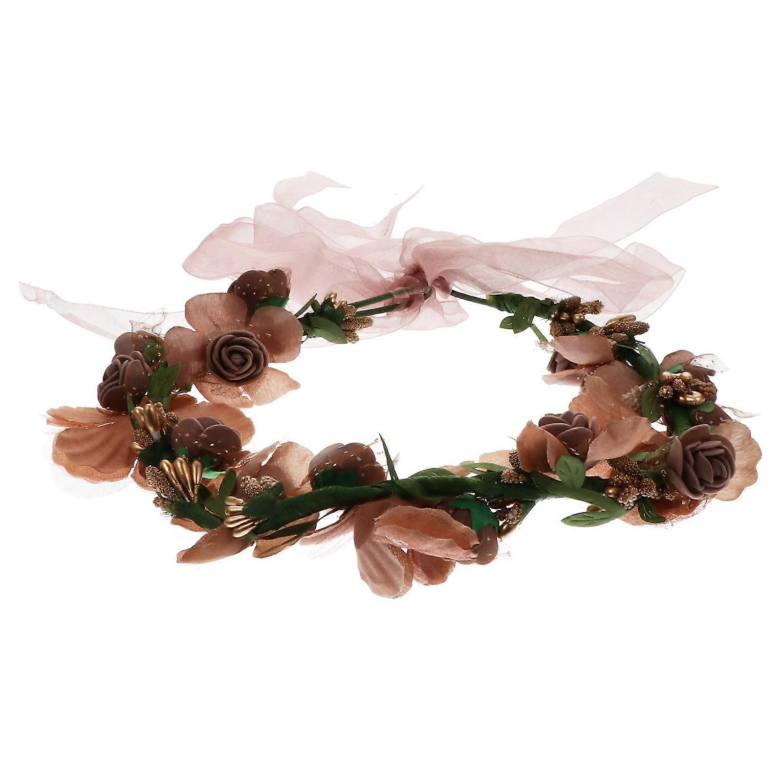 Lifelike Garland Hair Ornament Headpiece για τα αξεσουάρ διακοπών παραλίας που χαρακτηρίζει το κυκλικό σχήμα 1Pack