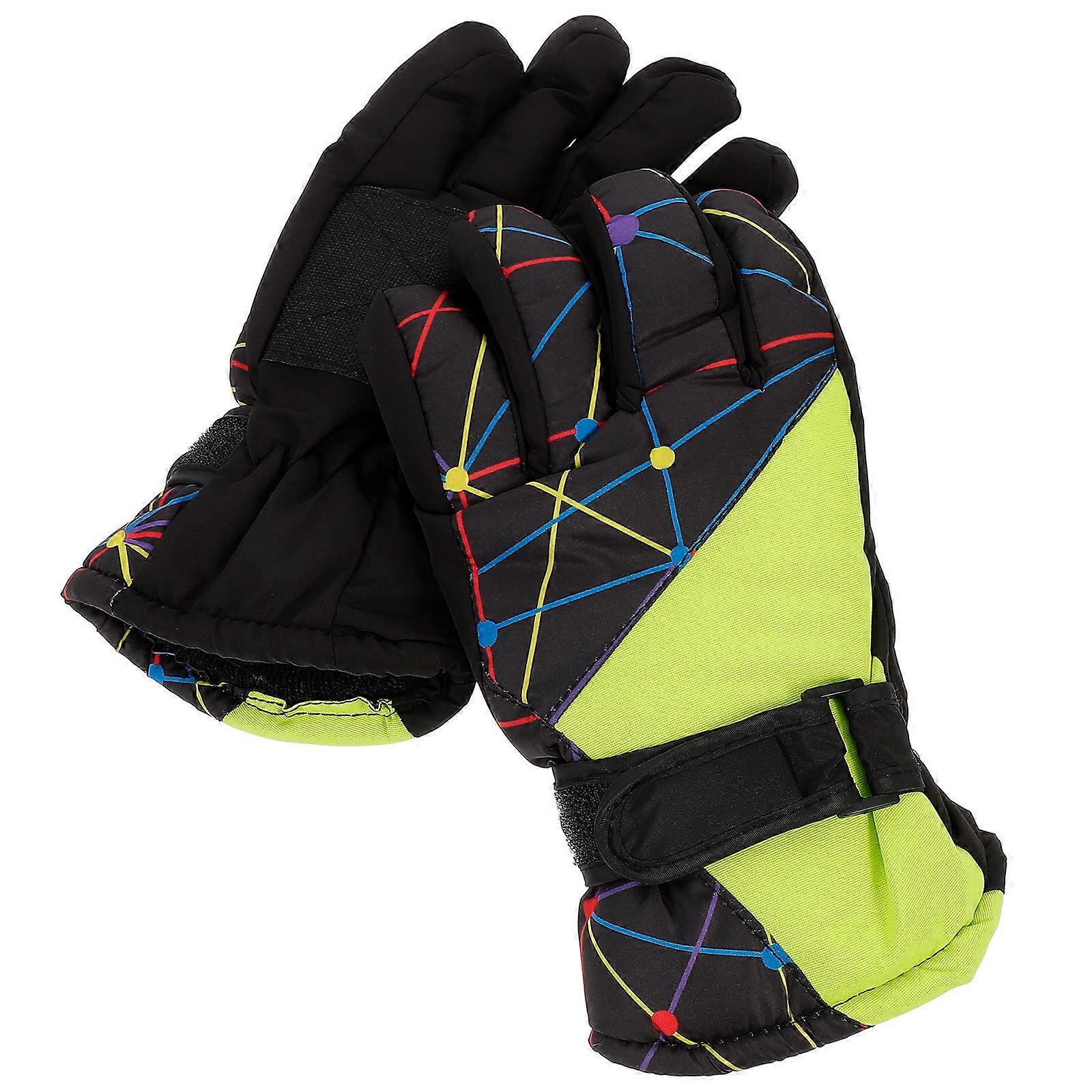 Winter Sports Ski Gloves with Thick Lining and Slip Resistant Palm for Mountain Climbing, Hiking, and Riding – Unisex Design for Adults