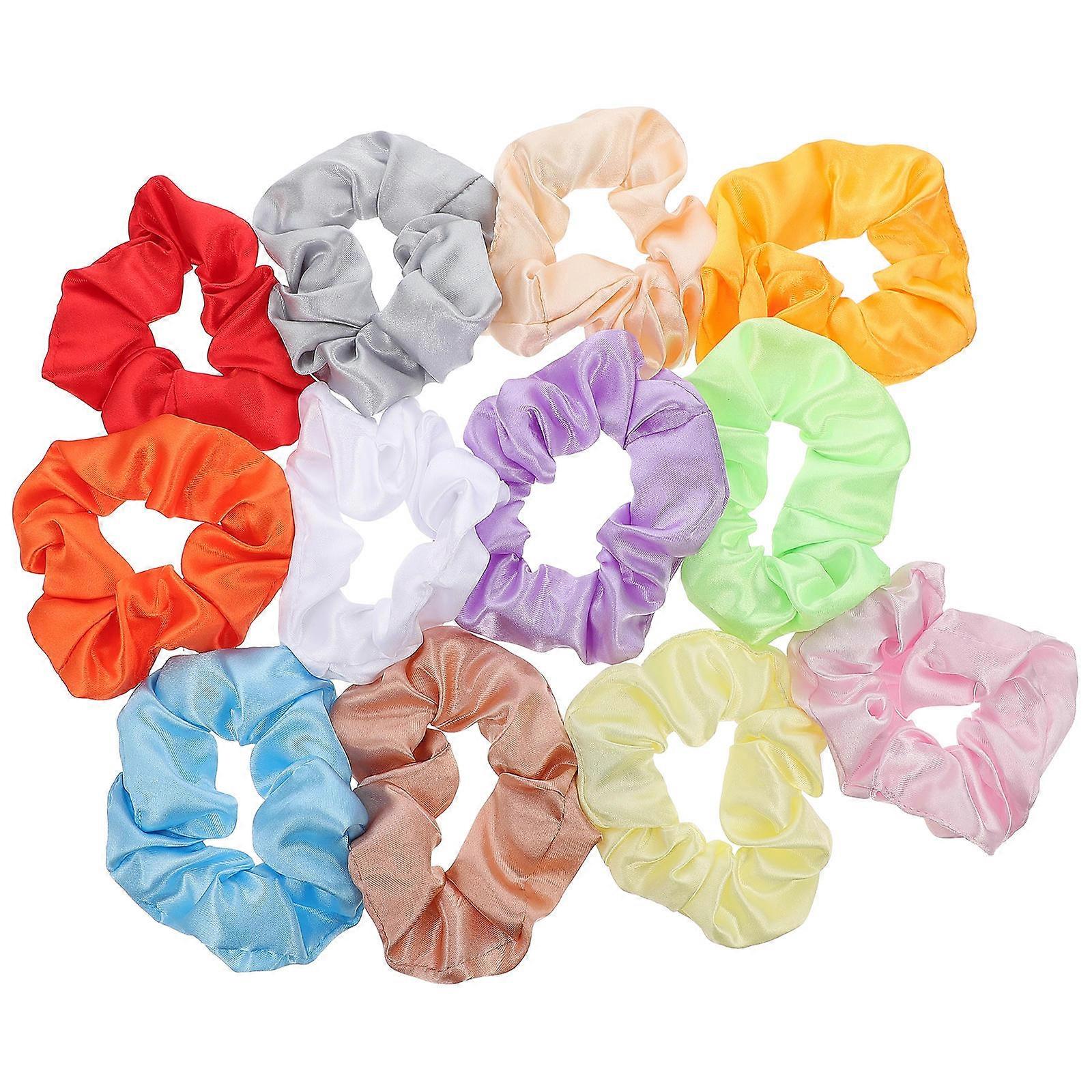 Fashionable Hair Ropes with Elastic Polyester for Women Assorted Color Fits All Occasions 12pcs