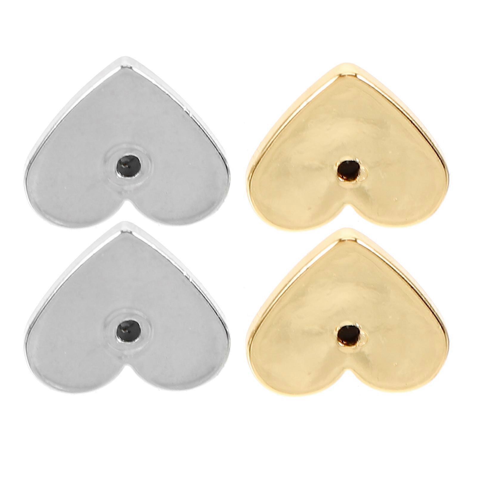 Earring Backs For Heavy Earrings 4Pcs Assorted Color Small Backs For Studs Durable Safety Supplies Ideal For DIY Crafts