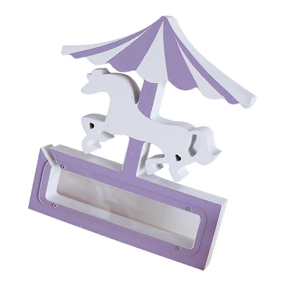 Creative Unicorn Coin Bank Purple Saving Pot Fun Home Ornament Smooth Easy Clean Surface Ideal Birthday Gift Present