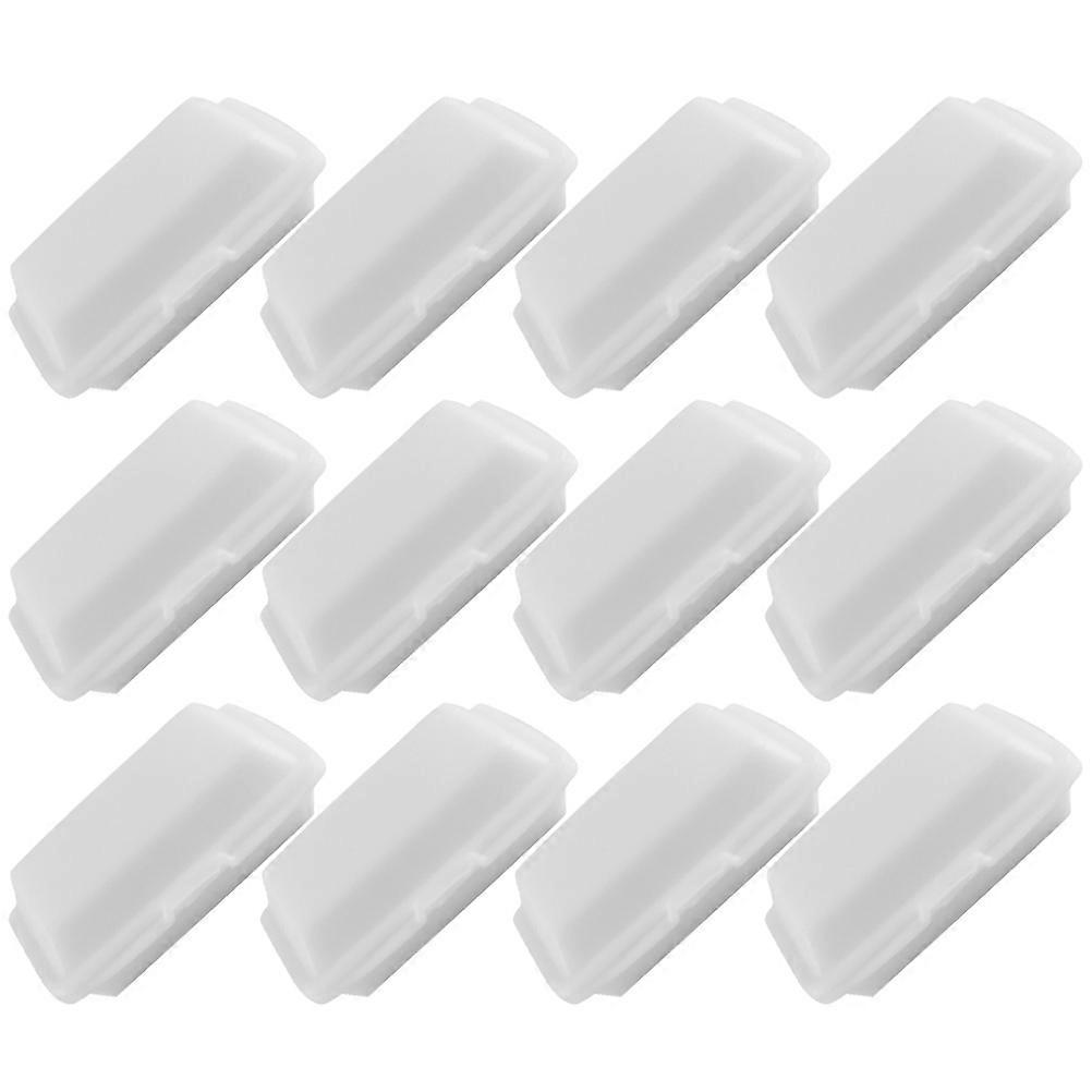Creative White Plastic Mini Takeaway Box for DIY Use and Photo Shoot Props 12 Pieces