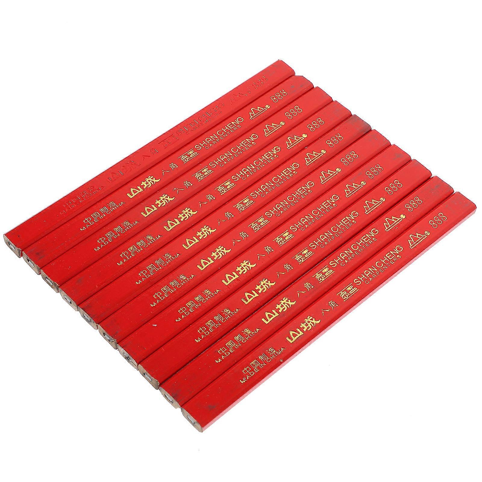 Carpenter Marking Tools 72Pcs Lead Pencils For Woodworkers 17.5x1.3cm Versatile For Construction Activities