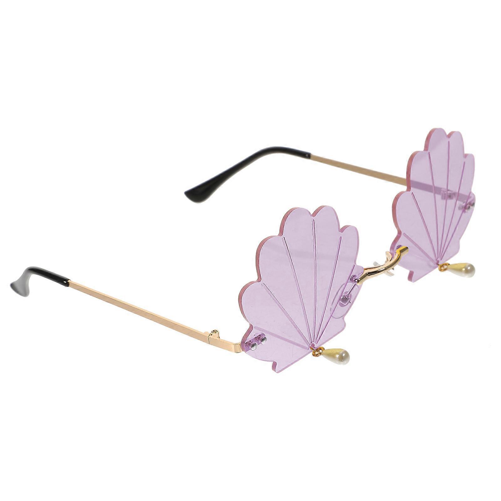 Funny Decorative Sunglasses For Daily Use Teens 14X14X5.4CM Rimless Design 1Set