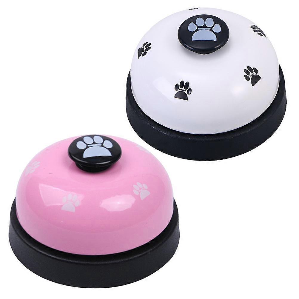 Pet Training Bells 2Pcs Dog Cat Doorbell Suitable For Indoor Training Assorted Color Loud Ringing