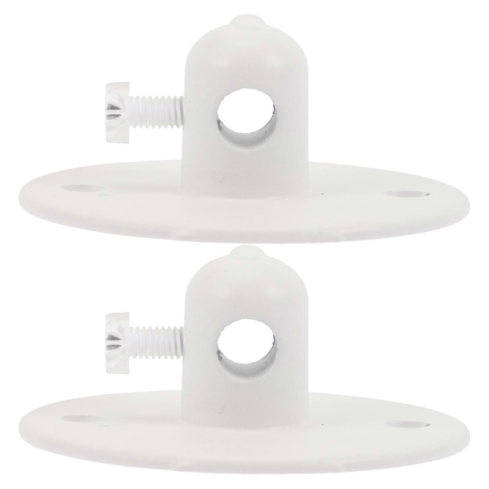 Cable Management Light Cable Grip Tool For Home Improvement 5x5cm Adjustable White Iron Fixing 2Pcs