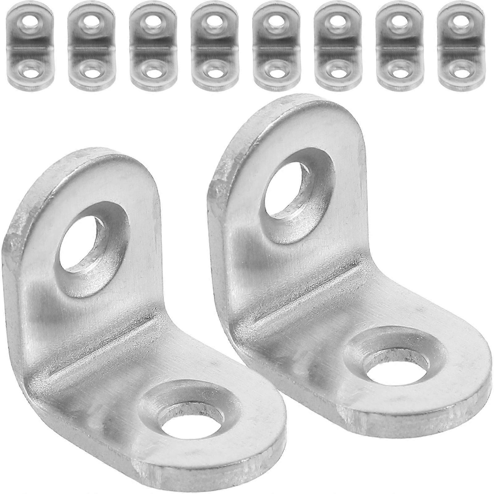 10pcs Heavy Duty Corner Brackets for Shelves, Shelf Support Connectors for Furniture Stability and DIY Projects