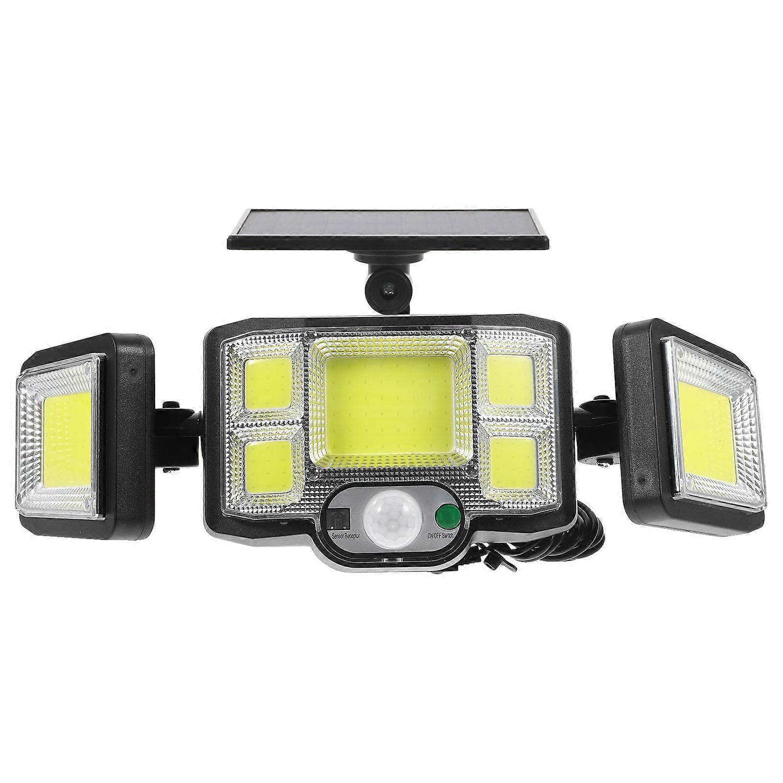 Solar Motion Sensor Wall Light with Remote Control Outdoor Garden & Porch LED Lighting for Home Use