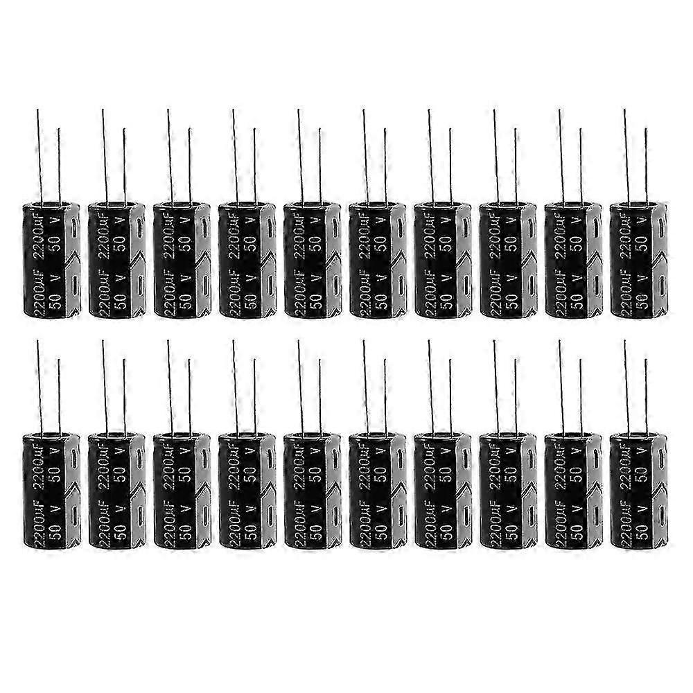 20 Pcs 2200uf 50v 105c Polarized Electrolytic Capacitors 16x31mm-Yvan