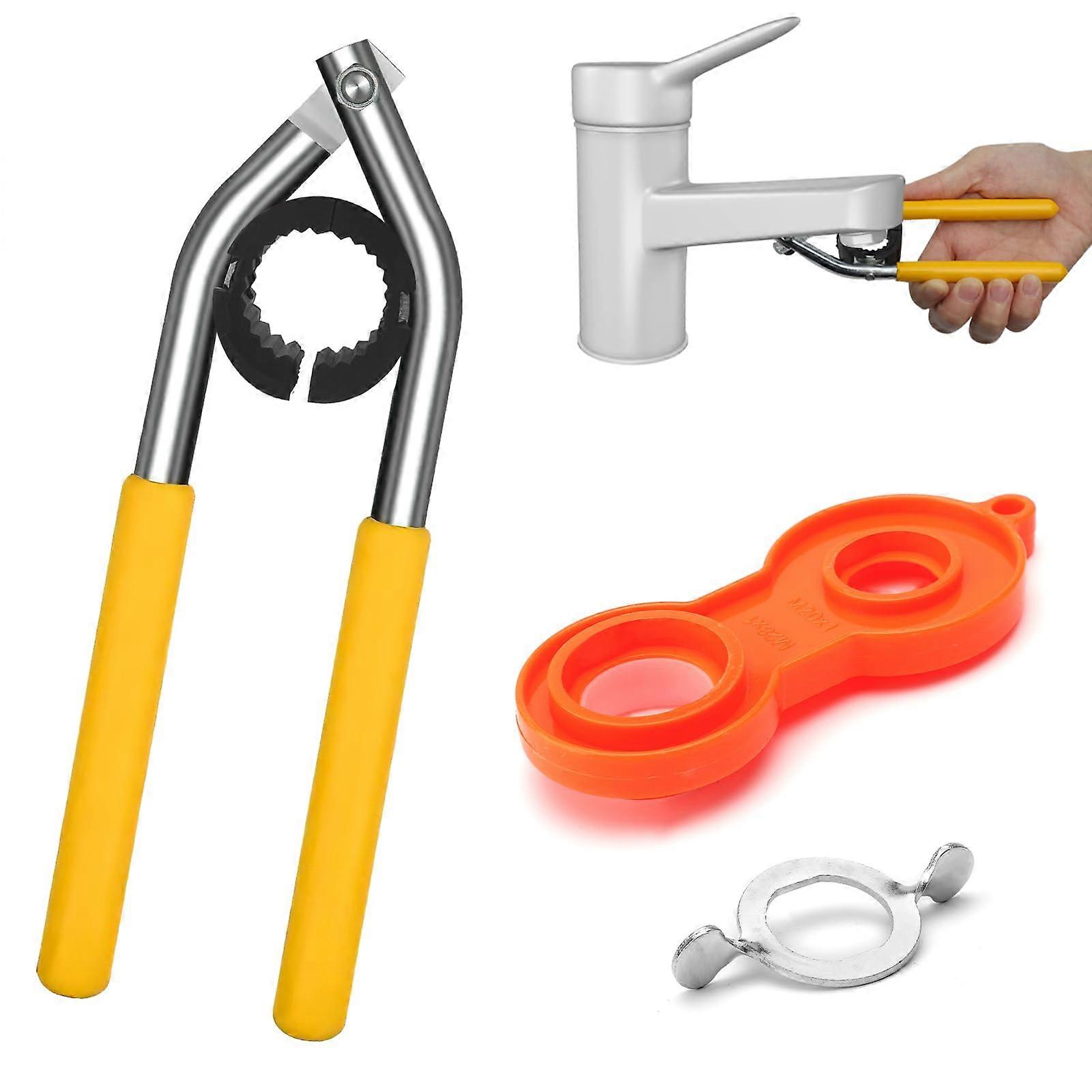 Set of 2 Key Tap Keys for 21.5-27 mm Taps Mixing Nozzle Wrench Compatible with 20/22/24/28 mm Aerators