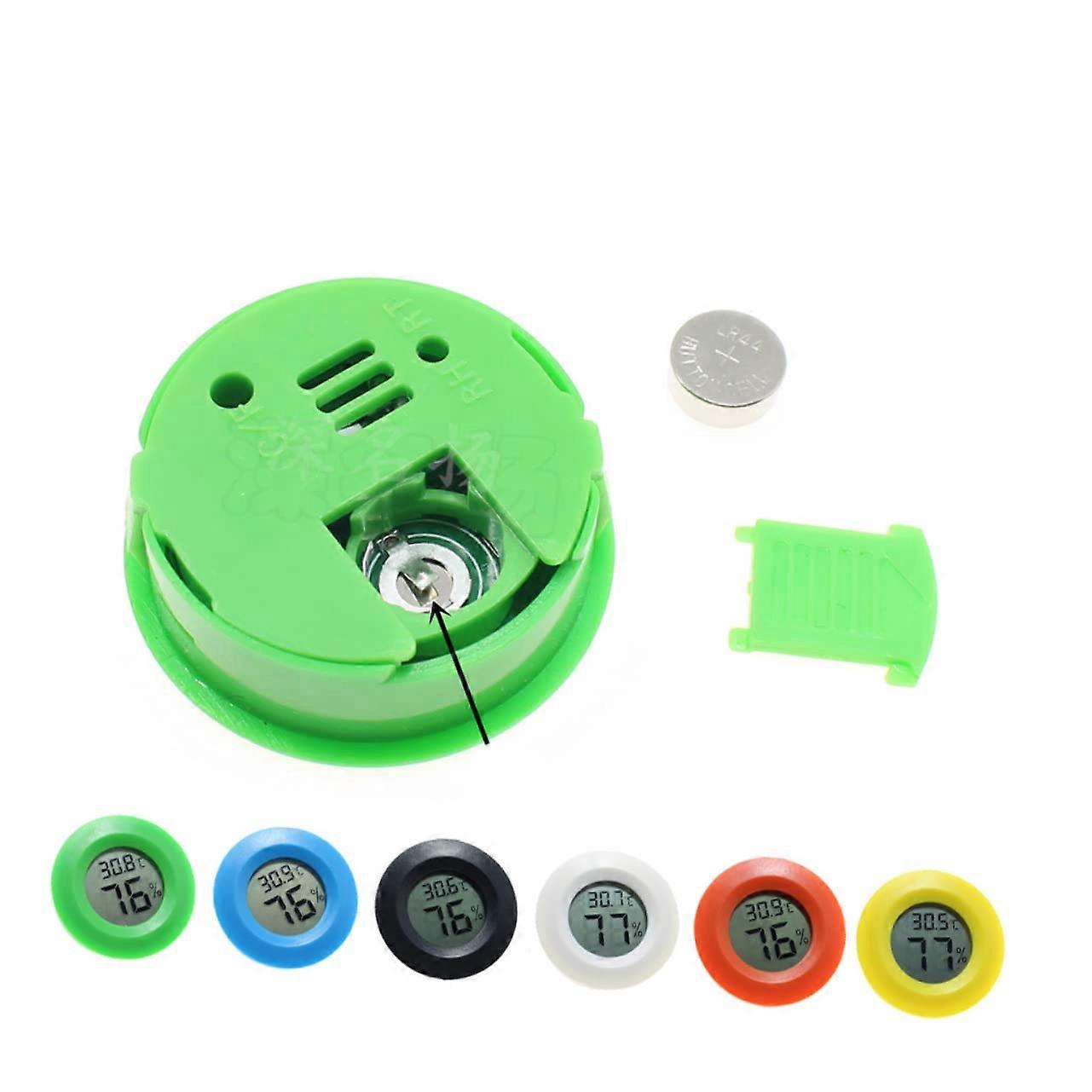 Box Mini Hygrometer Humidity Meter for Reptiles Digital LCD Temperature and Humidity Meter 4.52cm for Outdoor Use