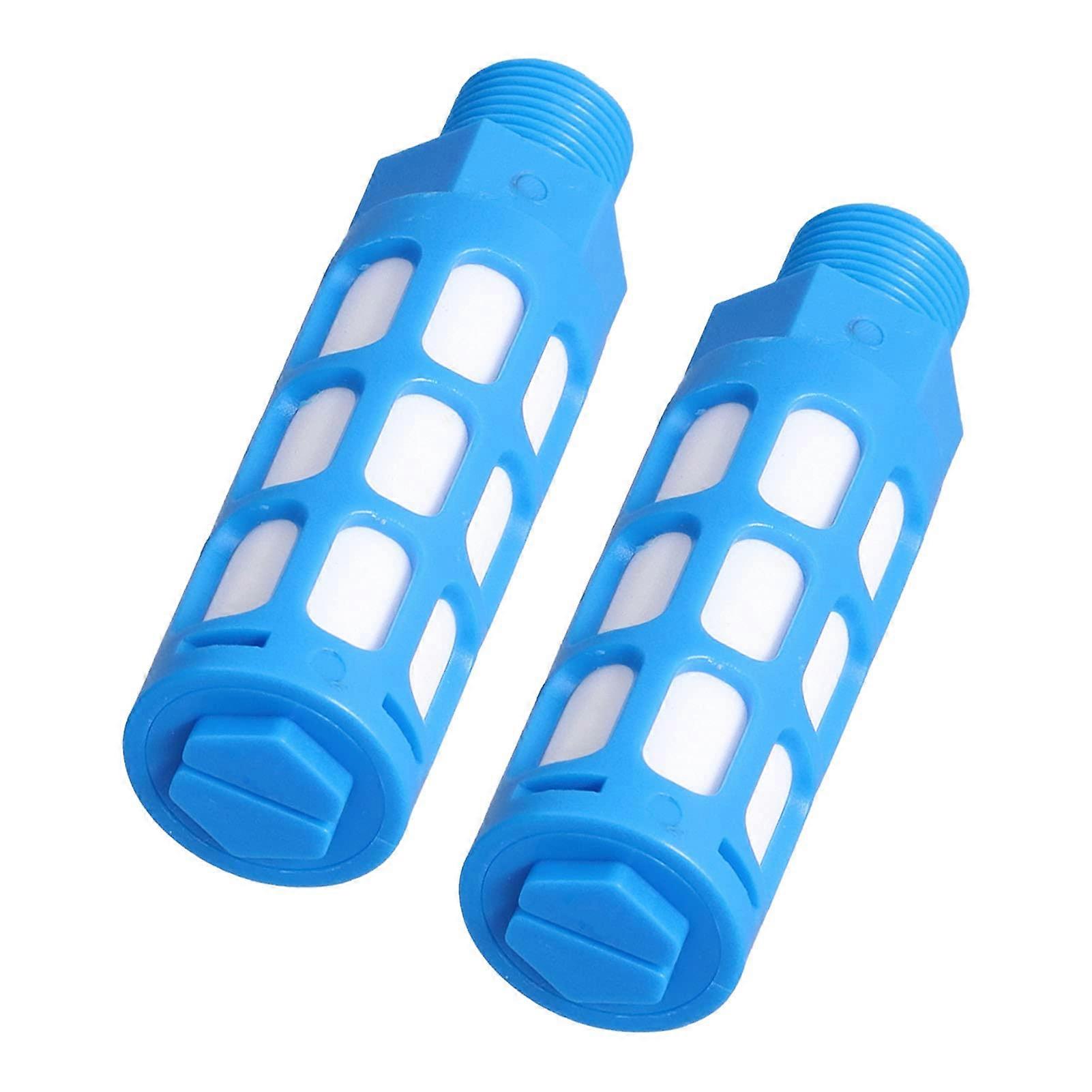 Pneumatic Muffler, Exhaust Silencer Fitting Flow Control Clear Thread for Cylinders for Valves(25pcsPSU03 muffler)