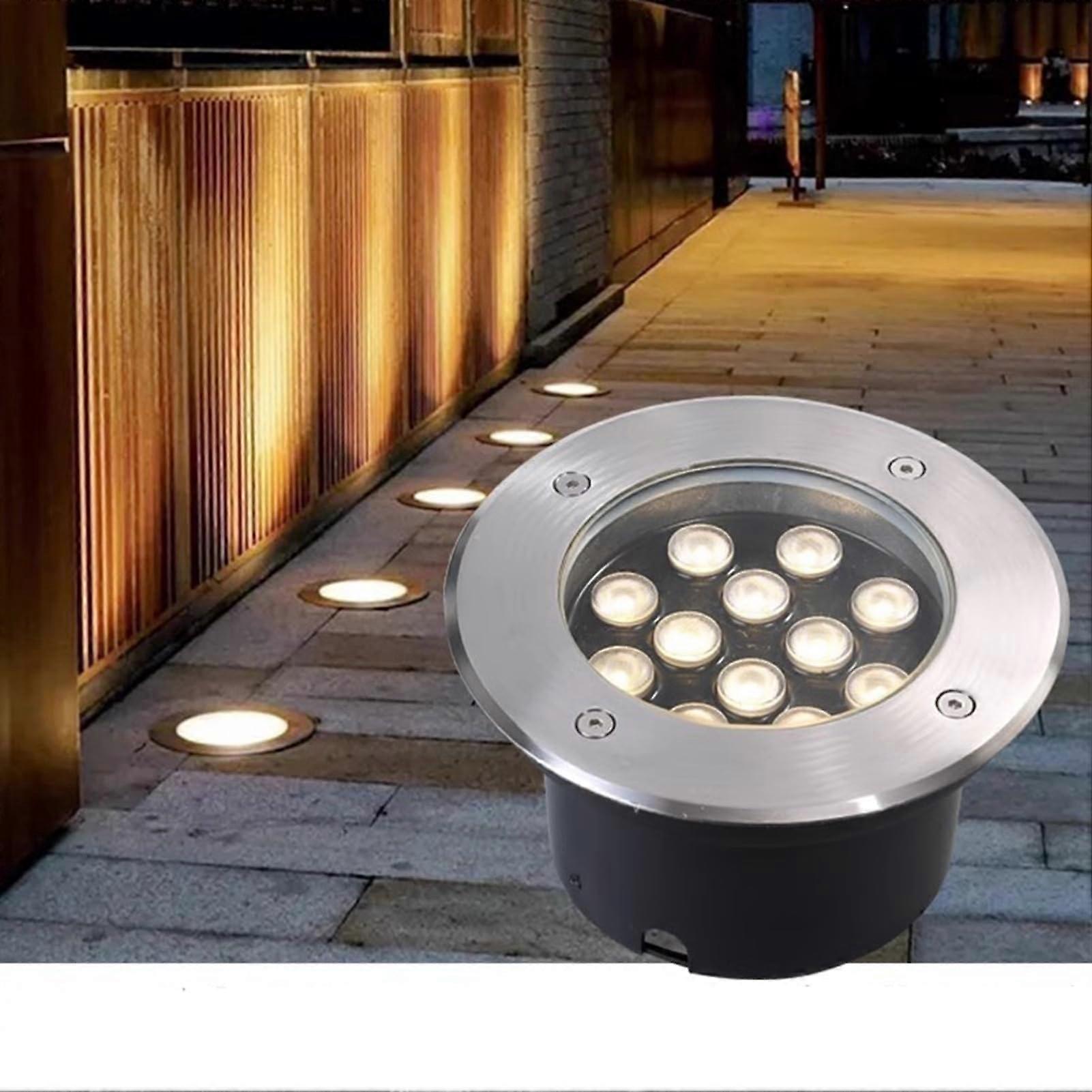Underground Light LED Round Ground Lighting Path Light IP67 Waterproof