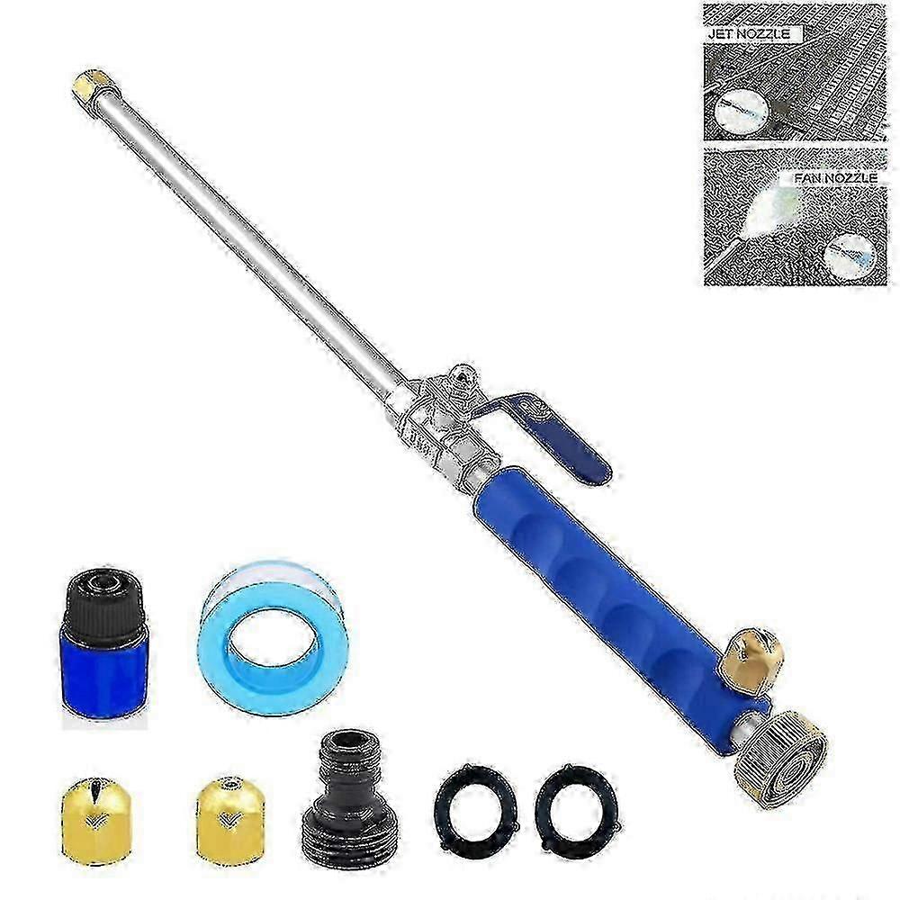 Jet Nozzle Power Washer for Garden Hose - Hydro Jet 2-in-1 High Pressure Washer Tools with 2 Different Nozzles
