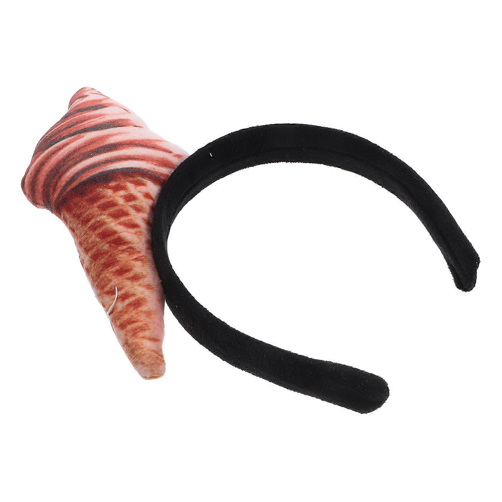 Ice Cream Cone Hairband with Cartoon Design, Comfortable Fabric Headband for Party, Birthday, Masquerade & Theme Events, Dessert Accessory