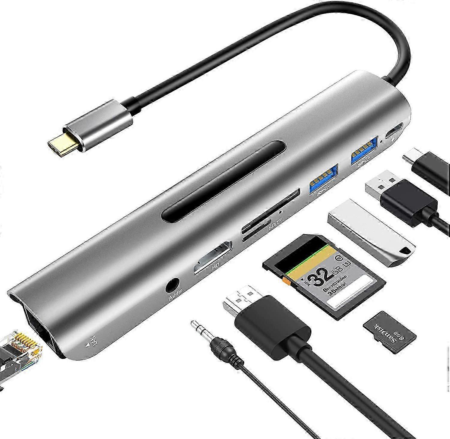 USB C Hub Type-C Expander Gigabit Ethernet