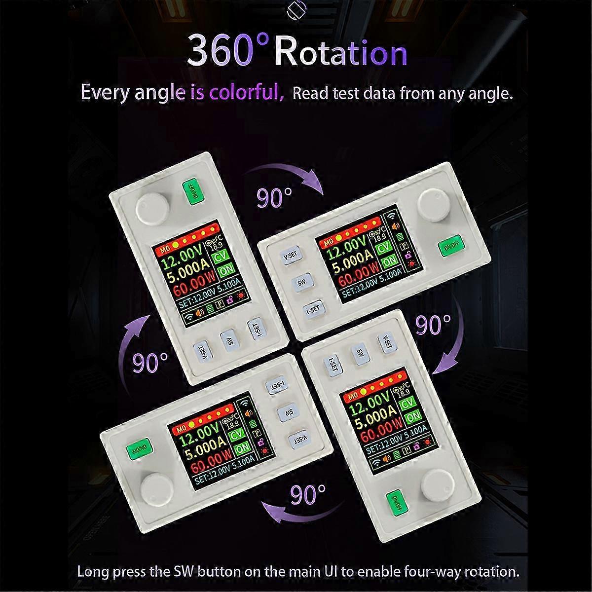 SK120S DC Regulated Power Supply with K485X DC Buck Converter - Adjustable, 7A 120W Power Supply for Multiple Applications