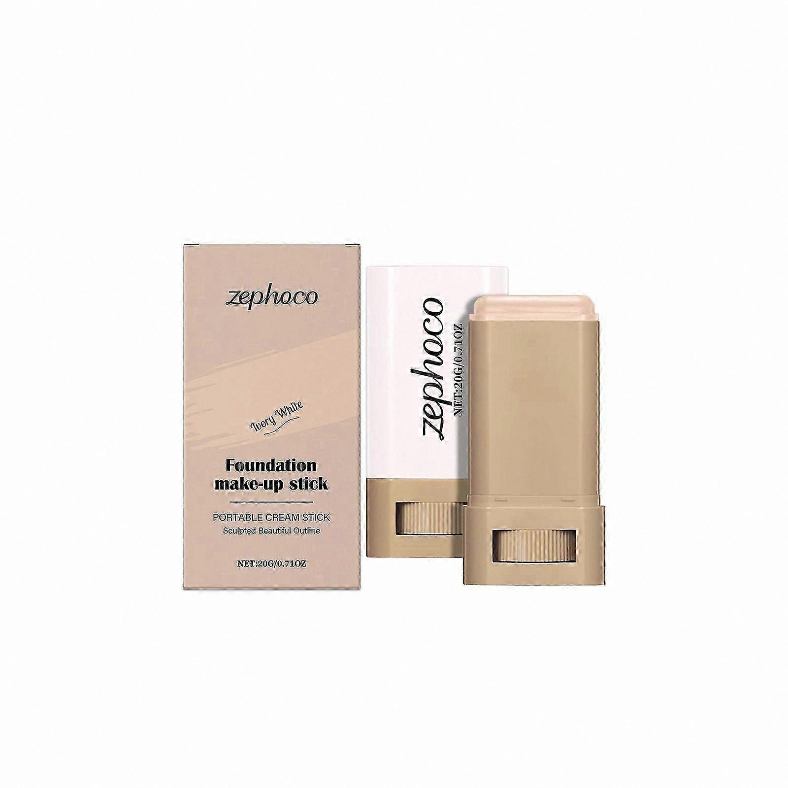 Skin Tint Beauty Balm Stick with Serum Boost, Portable Contour Foundation for Moisturizing and Even Coverage
