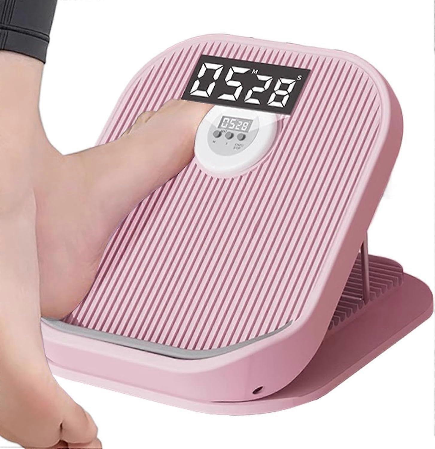 Slant Board Calf Stretcher 12 Level Adjustable 881 Lbs Capacity Pink Squats Balance Block With Timing Function