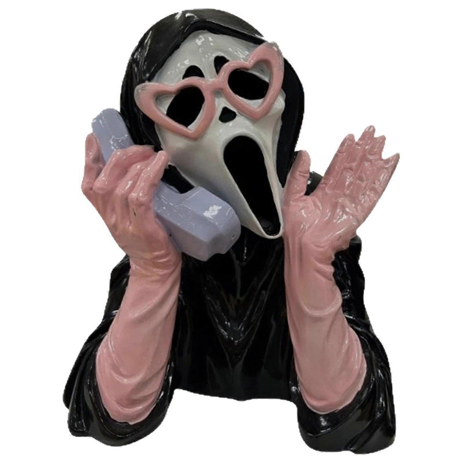 Classic Horror Movie Style Ghostface Collectible Spookys Decorative Figure Trick-or-Treat Pathway Accent