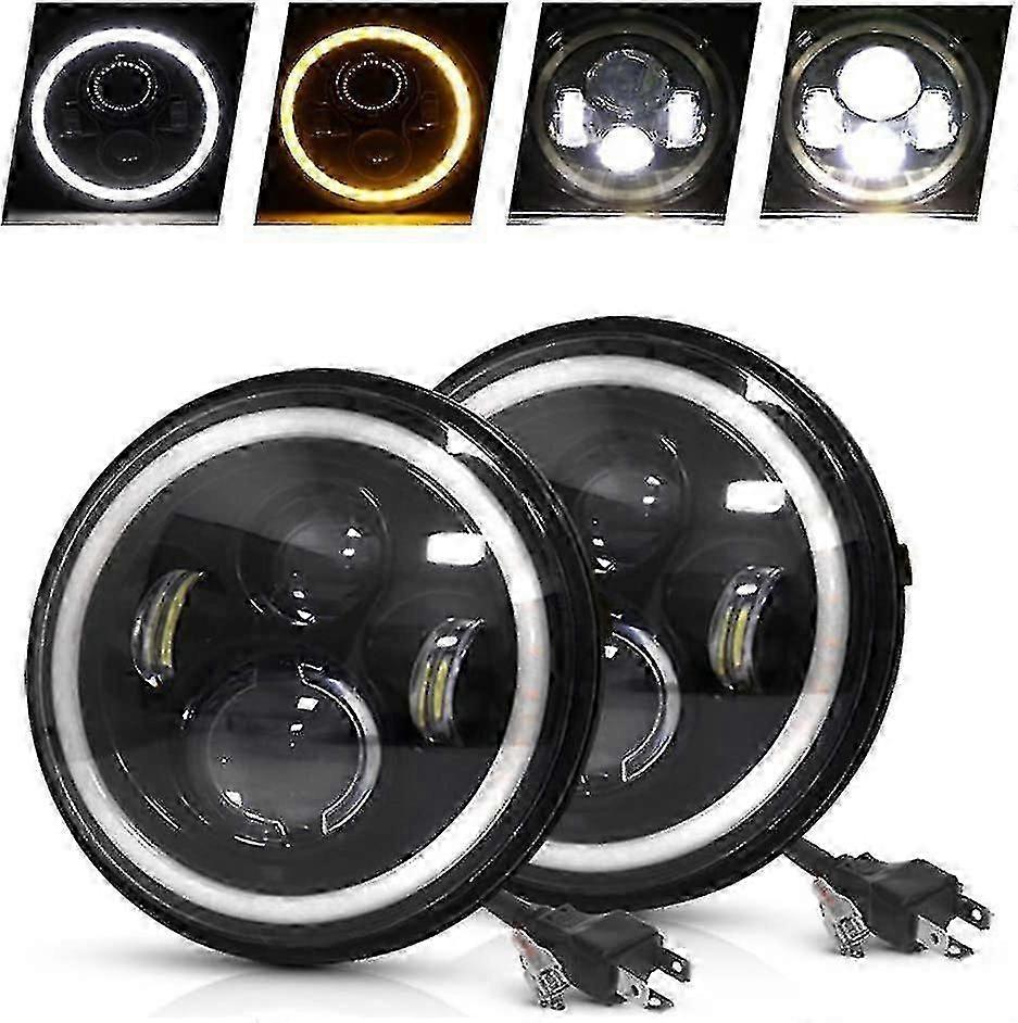 7 Inch Approved Round Led Headlight Ring Projector Headlight Eye Ring