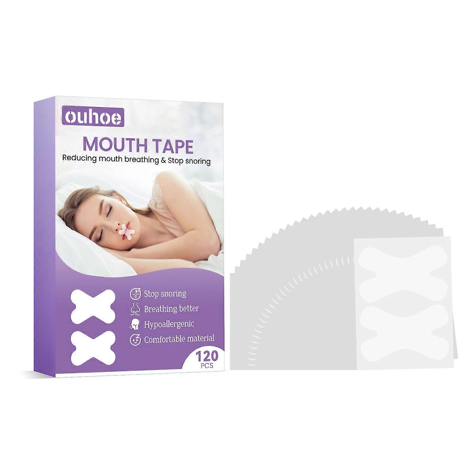 Sleep Anti-Snoring Tape, Open Mouth Breathing Physical Expansion Pamper Sleep Anti-Snoring Patch