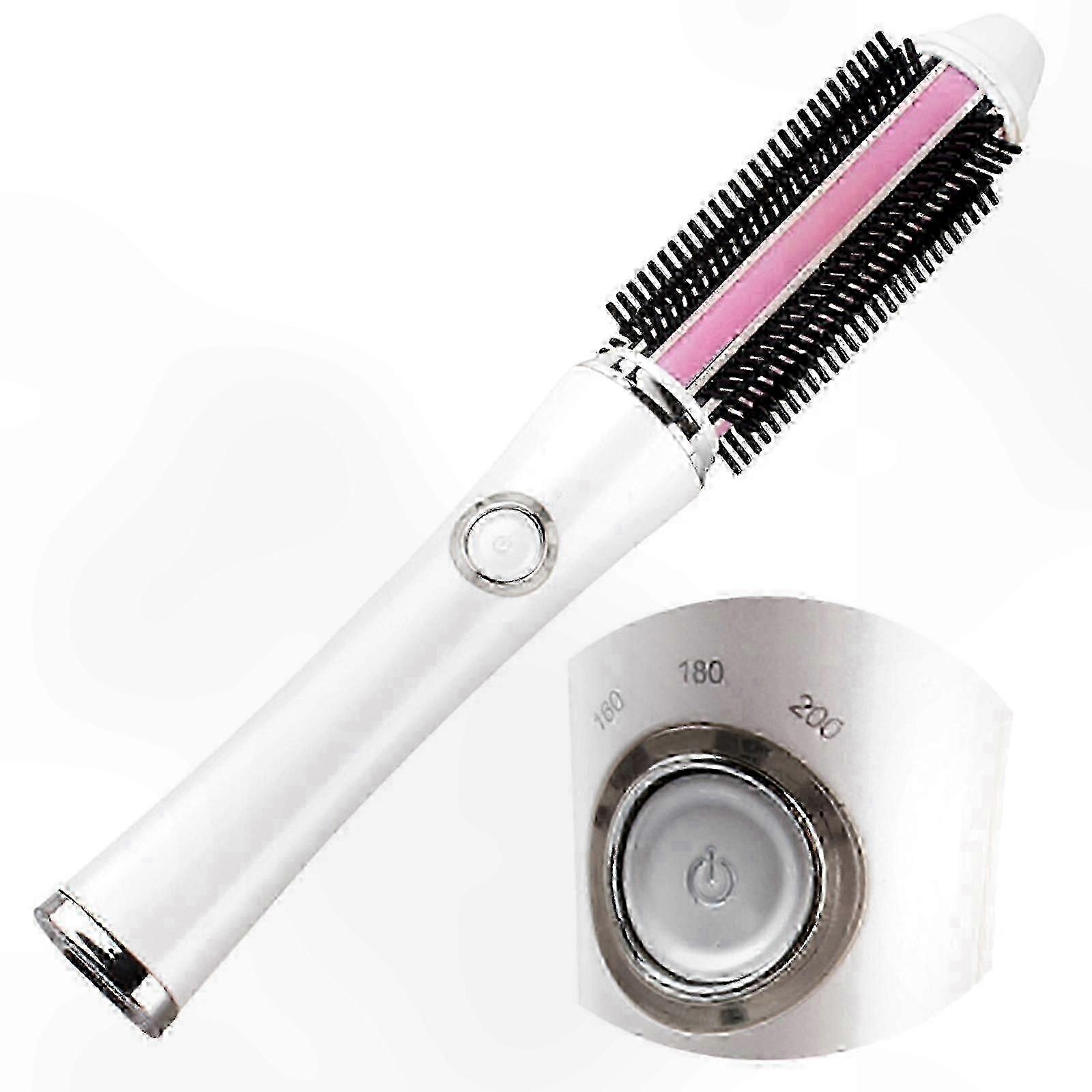 Compact Rechargeable Hair Styling Tool, Cordless Mini Round Brush for Travel, Portable Curling Iron with Easy-to-Use Design