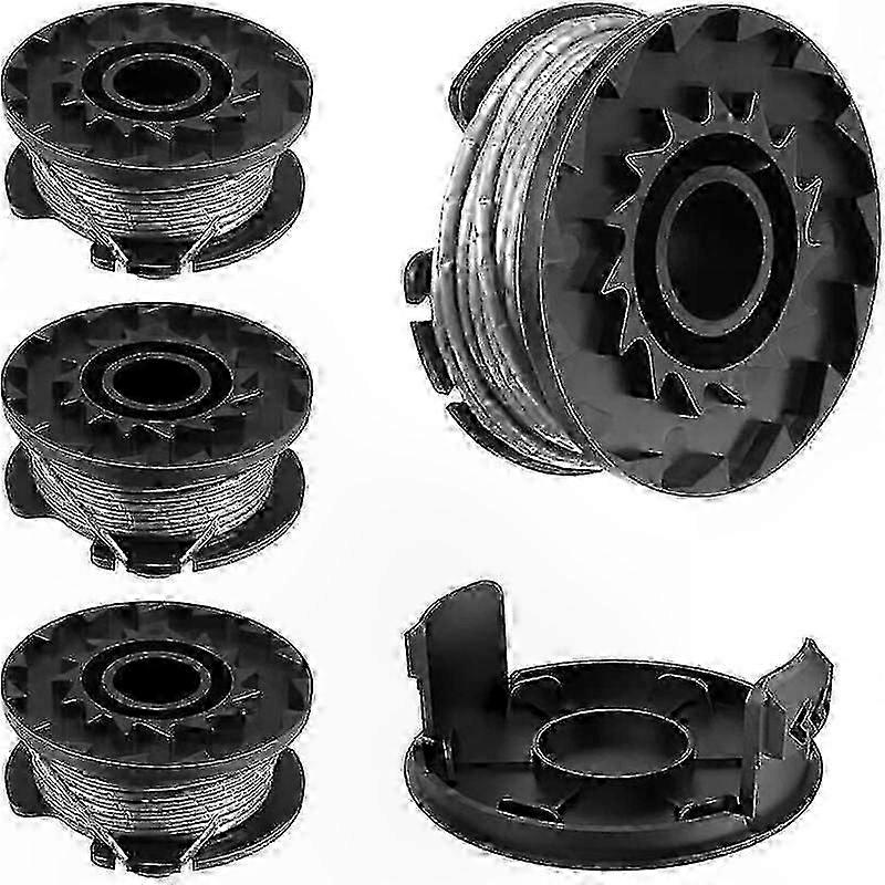 4-Pack Replacement Spool for 18-26V Grass Trimmers, Compatible with EasyGrassCut Models
