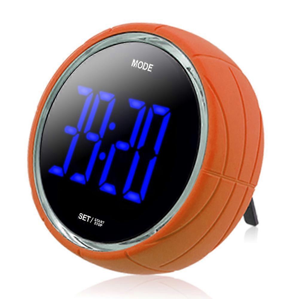 TKdaddy 369 Kitchen Timer Digital Alarm Clock Countdown Stopwatch Time Management Tool for Home / Study / Cooking Orange