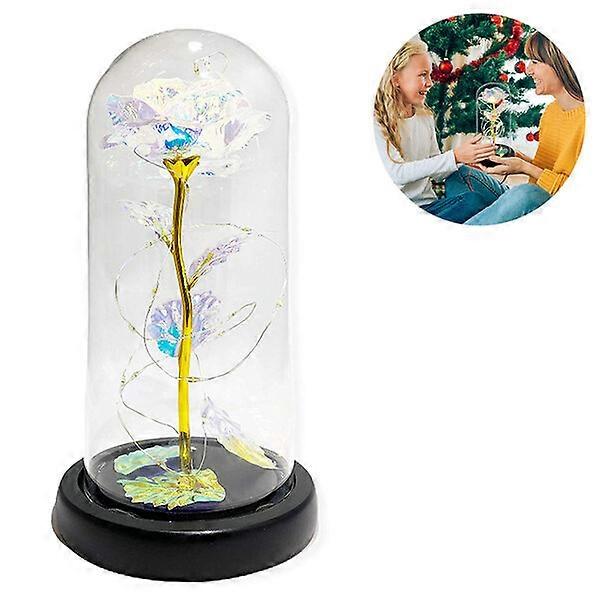 Artificial colored roses, 3 styles available, including 1 set of foil rose kit