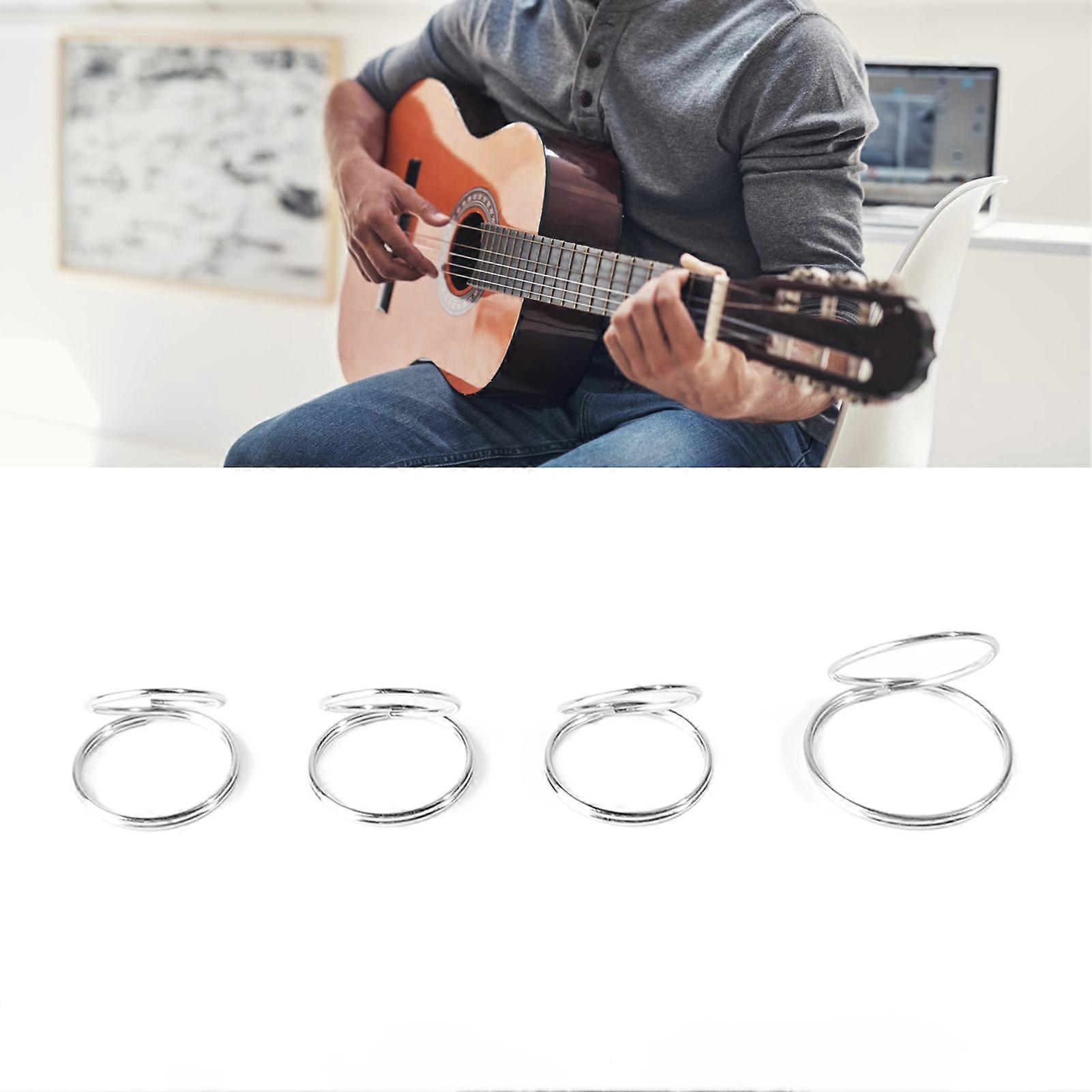 Metal Guitar Pick Set - Coil Thumb, Index & Finger Picks for Strings