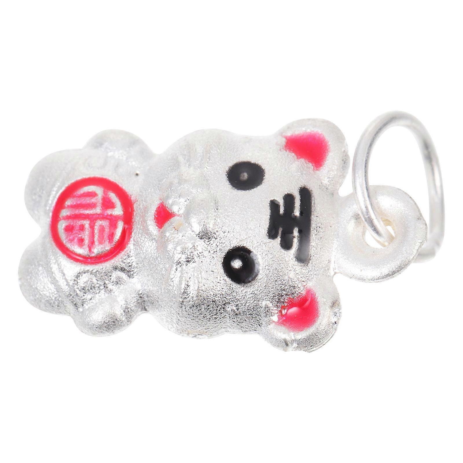 Small Tiger Pendant Craft DIY for Decoration 1Pcs Silver Accessory